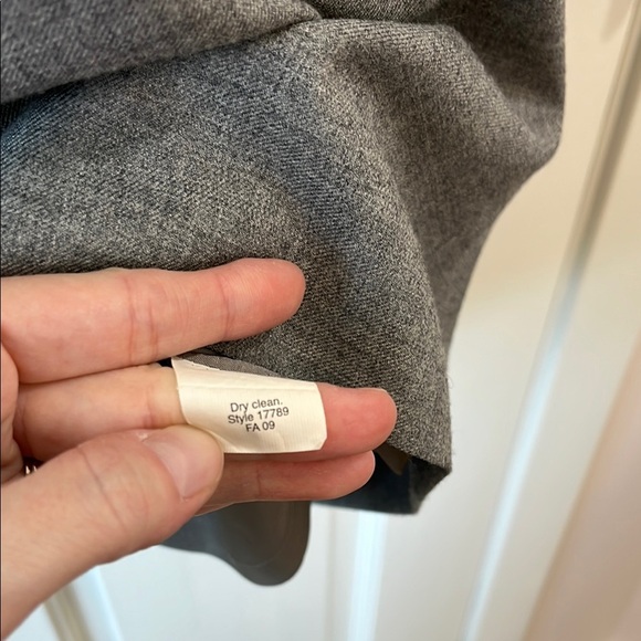 J. Crew Madeline Wool Blend Gray Ruffle Cap Short Sleeve Mini Dress - Size 2 - Picture 12 of 12